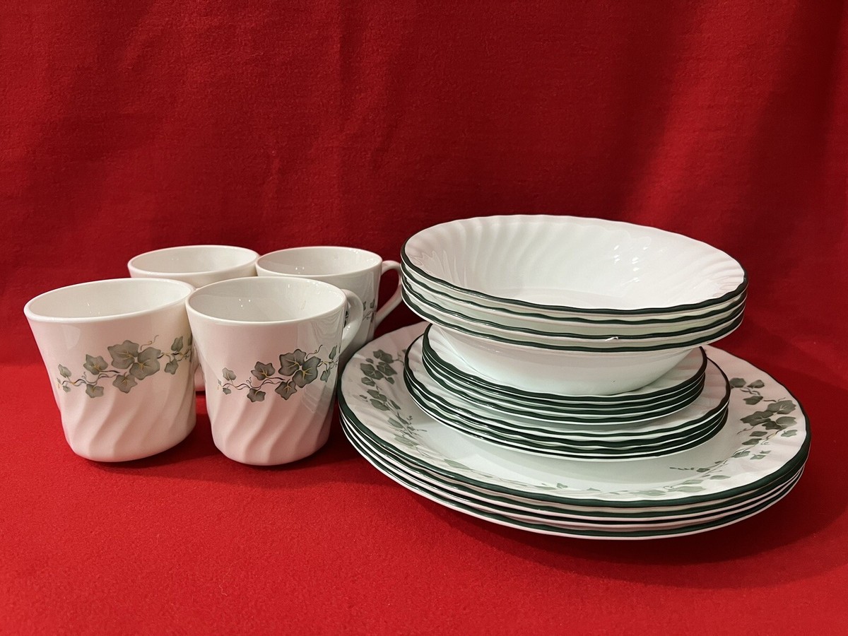 Corning Corelle CALLAWAY Dinnerware Set, 20 Pieces, Made In USA, A1510