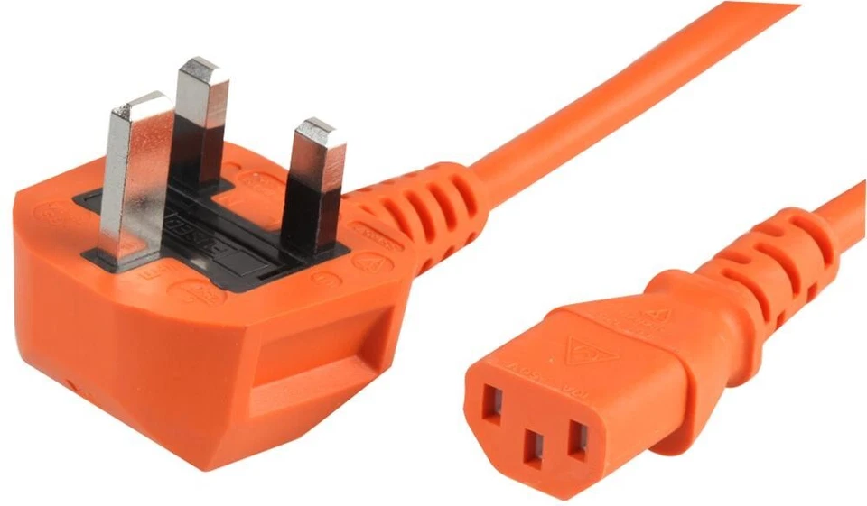 Power Cord UK Plug to IEC Cable (PC Mains Kettle Lead) C13 1m/2m/3m/5m/10m Lot - Image 3 of 4