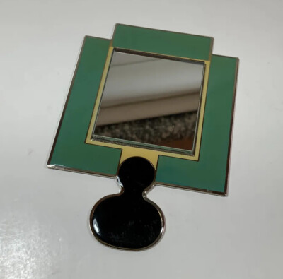 Vintage ACME Studio  Athena  Purse Mirror by MEMPHIS Designer MICHELE DE LUCCHI