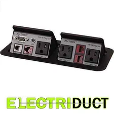 TNP162 Desk Table AC Power Tap Grommet Data Center VGA Audio RJ45 RJ11 Altinex