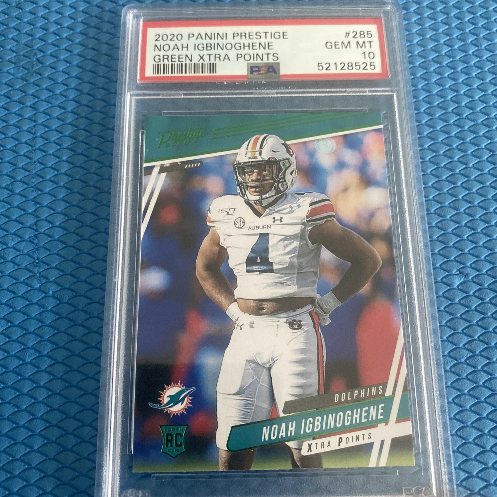 Noah Igbinoghene Panini Prestige #285 Green Xtra Points