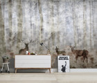 3D Forest Elk Wallpaper Wall Mural Removable Self-adhesive 153