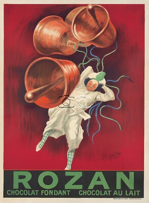 PUB CHOCOLATE ROZAN Roor-POSTER HQ 45x60cm eines VINTAGE POSTERS