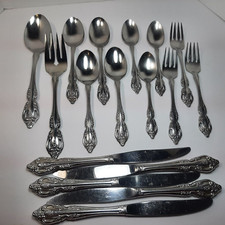 Oneida Community BRAHMS Glossy Stainless Flatware Mixed Lot of 17