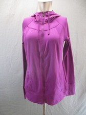 Columbia Size M Womens Purple Full Zip Pocket Thumbhole Athletic Jacket 128