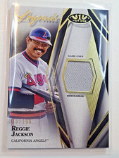 Reggie Jackson 2022 Topps Tier One Legends Game Used Jersey Relic 53/199 Angels