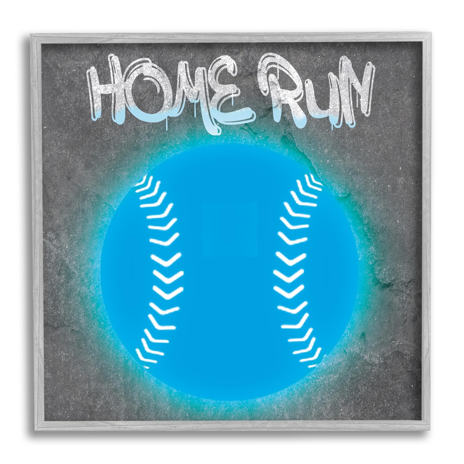 Stupell Industries Home Run Urban Sports Framed Giclee Art by CAD Designs