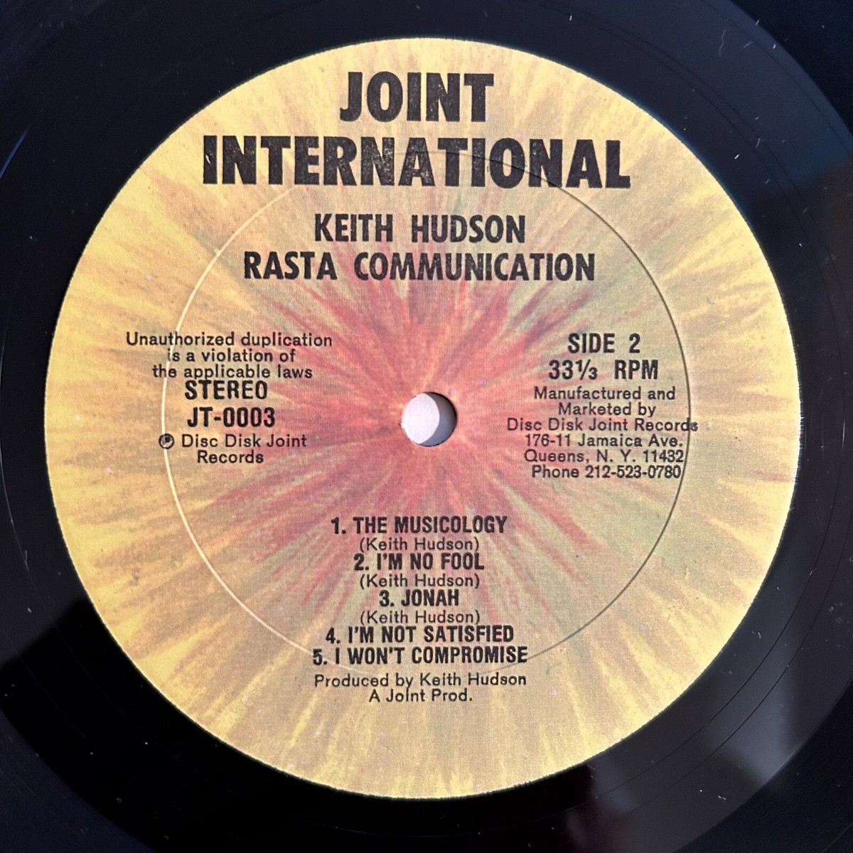 【中古】 Keith Hudson キースハドソン / Rasta Communication Keith Hudson「Rasta Communication」 : つれづれげえ日記