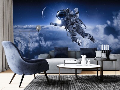 3D Excited Astronaut G9193 Wallpaper Wall Murals Removable Self-adhesive Erin