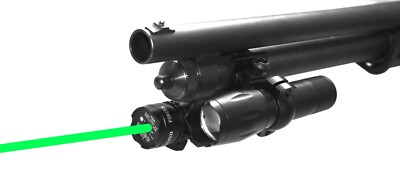 Tactical green laser sight and flashlight combo for Mossberg