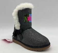 Juicy By Juicy Couture Girls Size 12 Black Glitter Manteca Boots