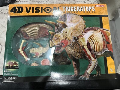 4D  Vision Triceratops Model Guidebook Learn Science Discover Education Kit