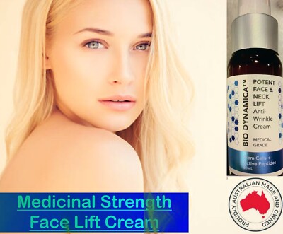 Potent face and neck lift anti-wrinkle cream 50 M L bottle  Made In Australia