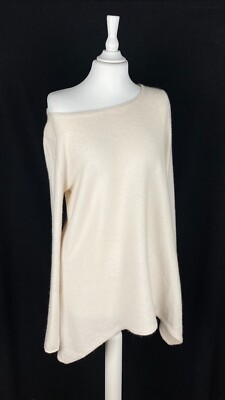 JOSEPH JANARD White Ivory Wool Tunic Sweater Size S M