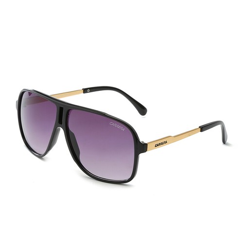 Fashion Men Womens Retro Unisex Sunglasses Matte Black Carrera Glasses With Box - Picture 2 of 8