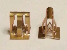 (x10pcs) Garnish Clip Fastener, GM, Windshield, Panel, Finish, Trim, Steel, Zinc