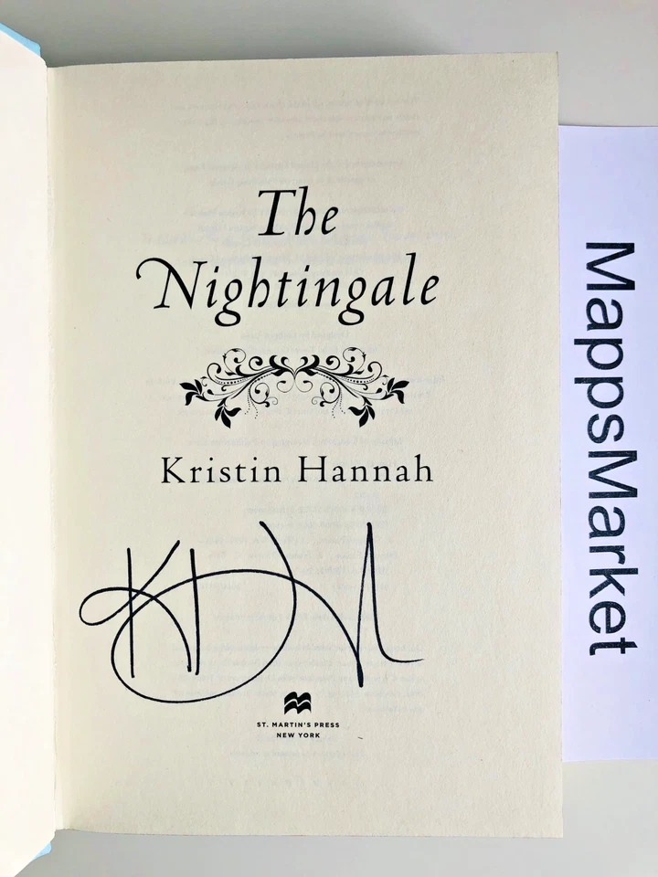 SIGNED The Nightingale: DELUXE EDITION by Kristin Hannah (2025, HC) Stenciled - Image 2 of 4