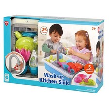 PLAYGO WASH-UP KITCHEN SINK REALISTIC PLAY SET COLOR: MULTI-COLOR NWB