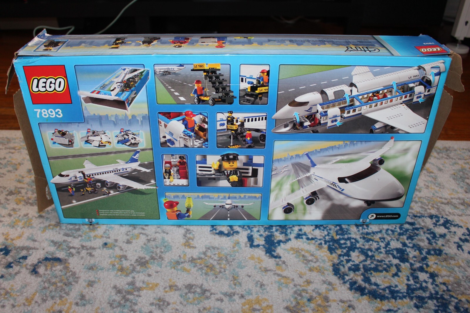 LEGO City Passenger Plane (7893) with box & manual