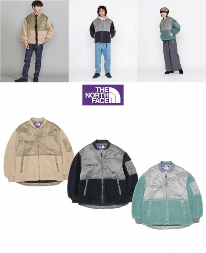 wool boa fleece field jacket the north face purple label