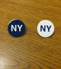 Set of 2 New York City NYC Pins NY Tourism Travel State Travel