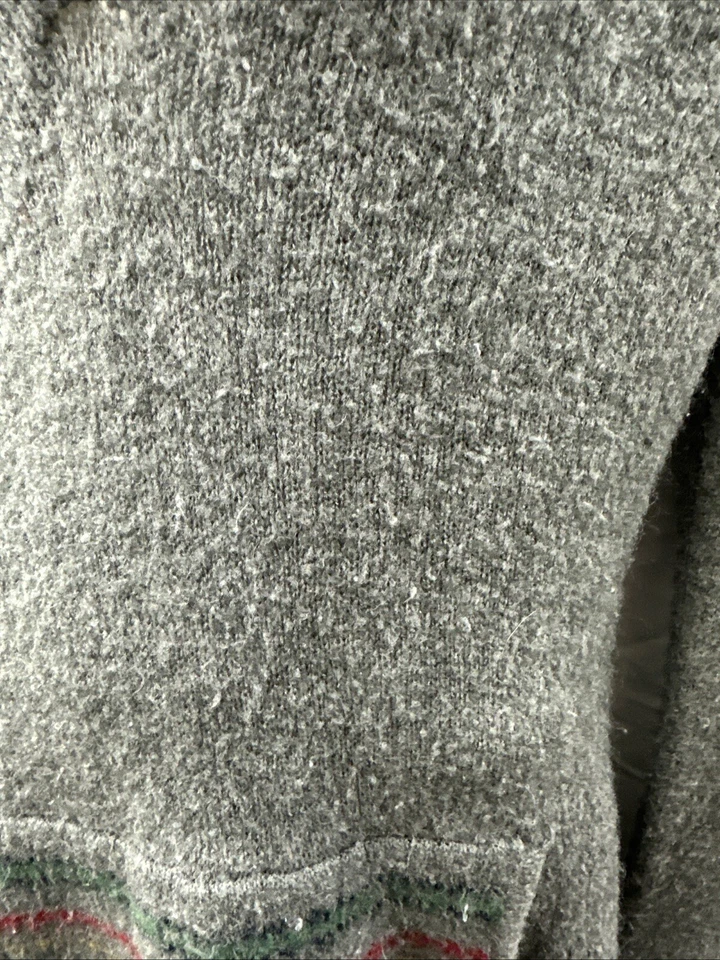 Suéter túnica con capucha Next Era Couture grande cordón Fair Isle Southwest Foto 4 de 4