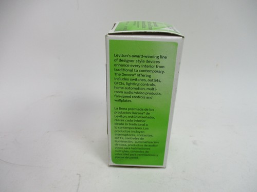 Leviton Decora 15 amps 125 volt White Combination Switch/Outlet 5-15 -Pack of 1 - Picture 2 of 5