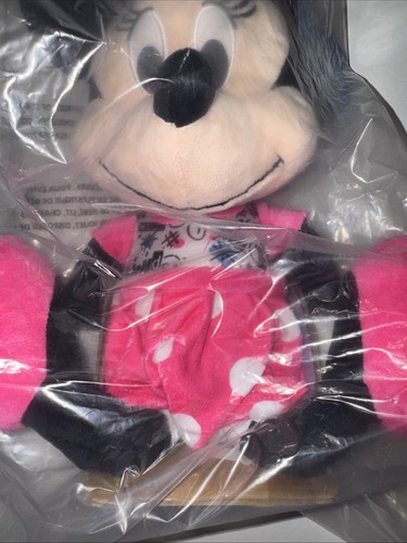 Vestido ToysRus Disney Just Play Minnie Mouse 14" Felpa Rosa Lunares Nuevo Sellado - Imagen 8 de 15