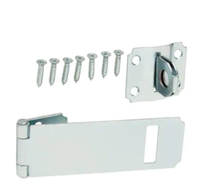 Everbil 4.5 inch Gate Door Cabinet Tool Box Adjustable Staple Safety Hasp 15124