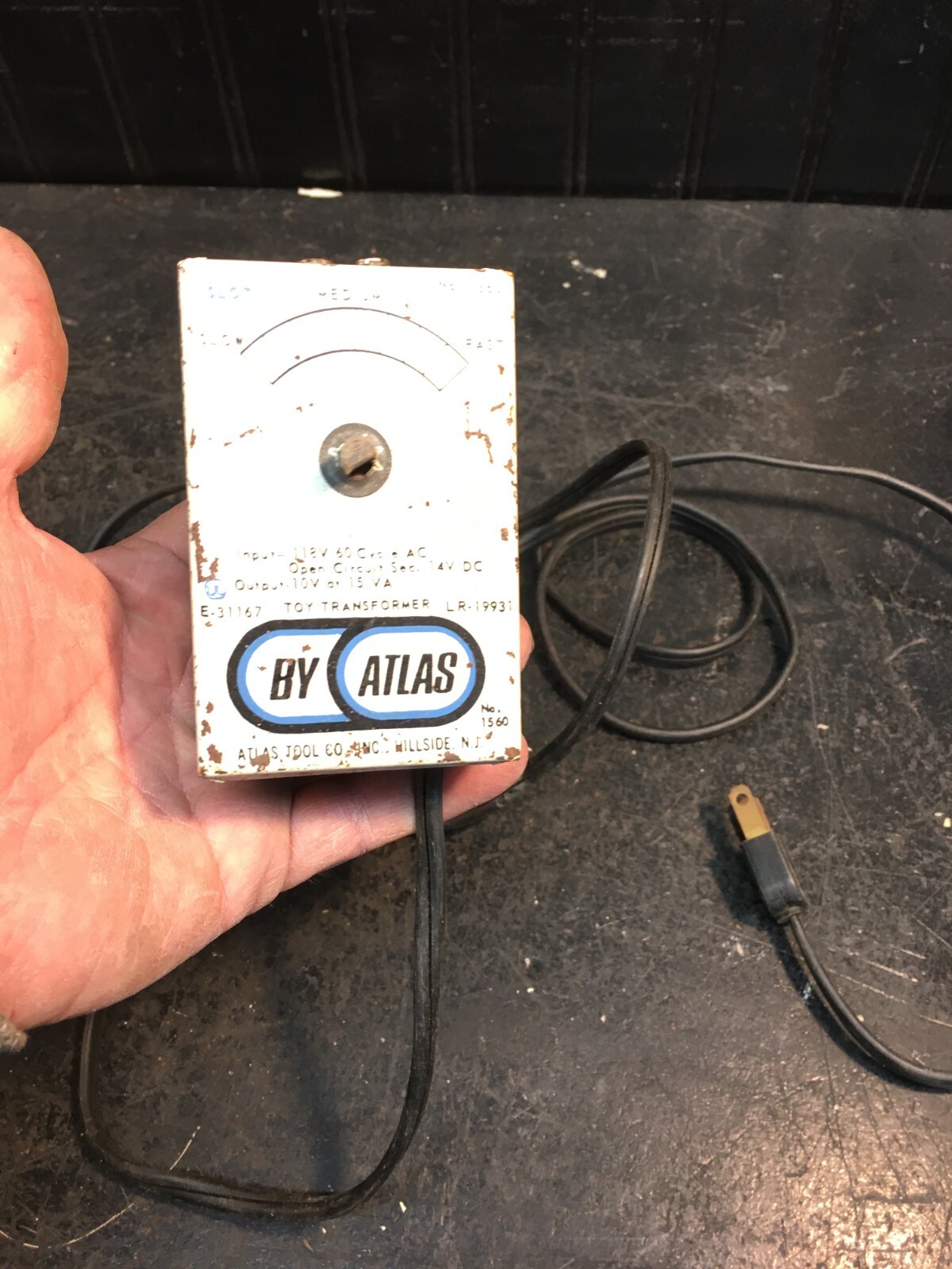 VINTAGE ATLAS POWER SUPPLY TRANSFORMER FOR SLOT CAR RACE TRACK 1960's