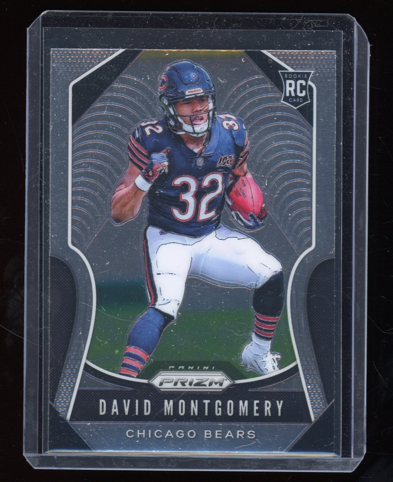 2019 Prizm David Montgomery Base Rookie Card #327 Chicago Bears RC