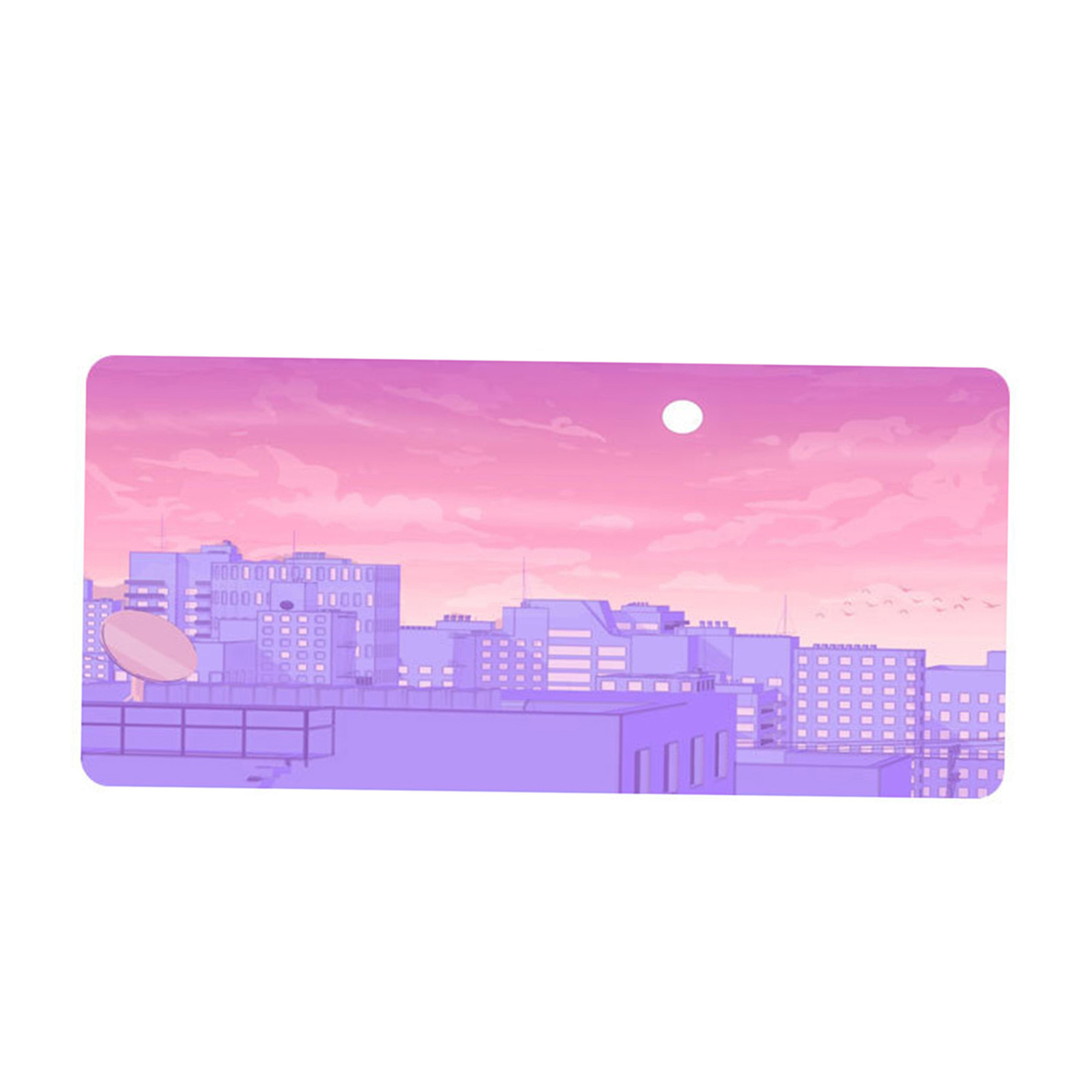 Thick non-slip cities scenery printed mouse pad for computer-image
