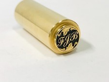 1911 End Cap Gov FJB Stainless 24k gold plated deep engraved scroll pattern