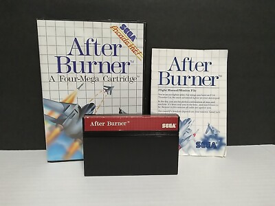 Sega Master System After Burner Complete Authentic Game Cleaned Tested Working