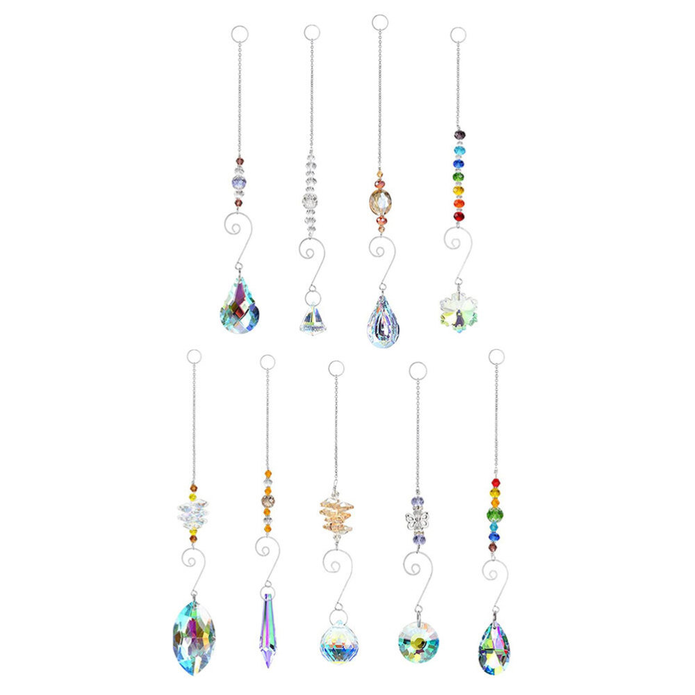 9Pcs Crystal Sun Catchers Sun Catcher Crystals Window Suncatcher eBay