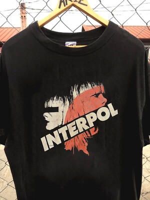 Interpol Band T Shirt Turn On The Bright Lights unisex full sizes