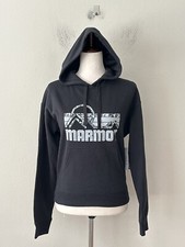 NWT Marmot Women's Sz S Costal Fleece Pullover Graphic Hoodie Sweatshirt Black