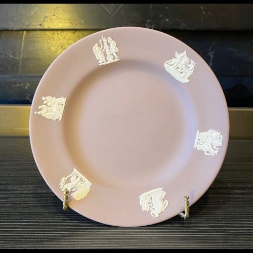 RARE Wedgwood Jasperware Lilac Neoclassical Relief 6.5" Decor Vintage Plate - Picture 1 of 10