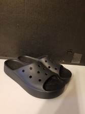Crocs classic platform slide sandal black 8 208180