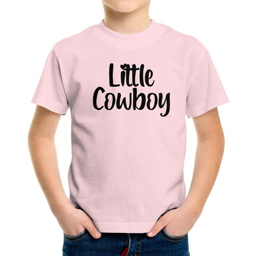 Cute Fun Toddler Kids Youth T-shirt Printed Little Cowboy Western Cowboy Boy - Picture 10 of 15