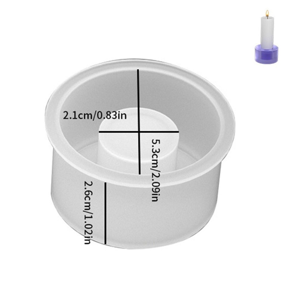 Soft Silicone Candle Holder Unique Heart Star Round Design Safe