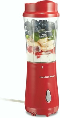 Hamilton Beach Portable Blender 14oz Red 51101RV BPA Free Smoothie Maker