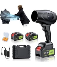 Electric-Cordless-Leaf-Blower - 600000RPM Handheld Leaf Blower - 2 X 4.0Ah