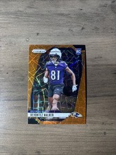 2024 Panini Prizm Devontez Walker Orange Lazer #328 Ravens RC Rookie