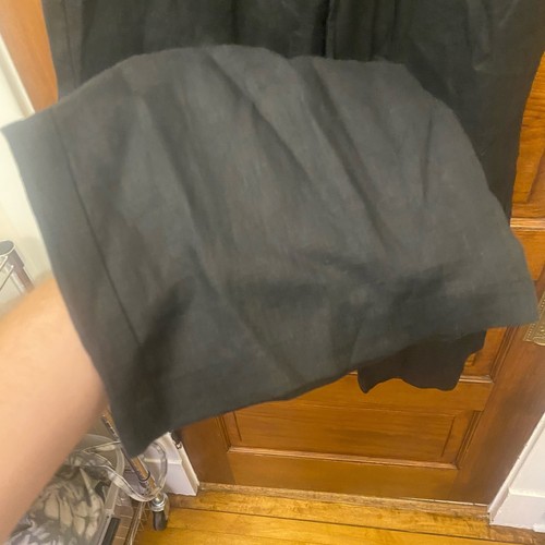 Faithfull The Brand Women's Linen Pants size 2 US Black w/ Pockets String Tie - Picture 6 of 18