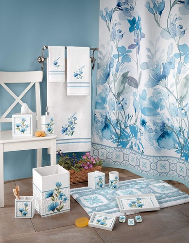- Covered Jar, Guest Bathroom Essentials, Floral Home Decor (Garden View Coll... - Picture 4 of 4