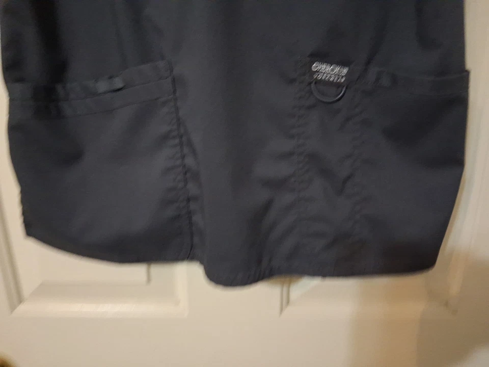 切诺基男女通用 S 码锡灰色 V 领磨砂上衣 3PKTS — 第 3/4 张图片