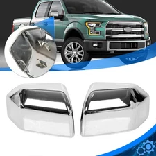 For 2015-2020 Ford F150 Top Chrome Pair Replacement Mirror Covers Caps F-150