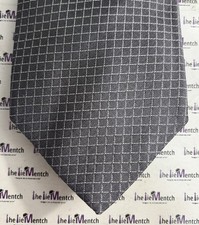 BROOKS BROTHER Silk Gray With Small Checkered Design Neck Tie BRAND NEW