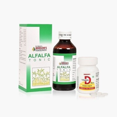 Bakson Homeopathic Immunity Boosting Combo Pack (Alfalfa Syrup + Vitamin D Plus)